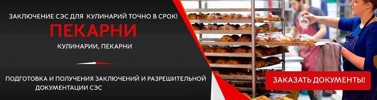 Документы для открытия пекарни в Михнево